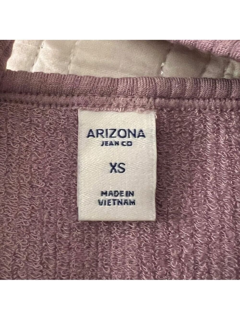 Arizona Jeans Womens XS Lilac Ribbed Cropped Tank Top Elderberry Purple Contour - Picture 5 of 6